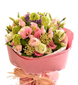 Bouquet of Cut Flowers Pastel Pinks