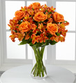 Orange Burst with Vase